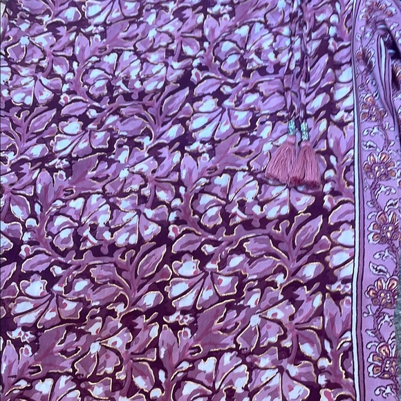 White Waves Kimono Wide Leg Jumpsuit - Picture 7 of 8